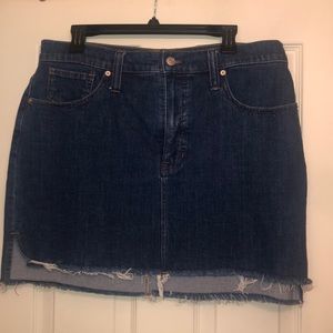 Madewell denim skirt